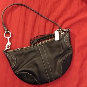 Coach Satin purse with swarovski crystal tag